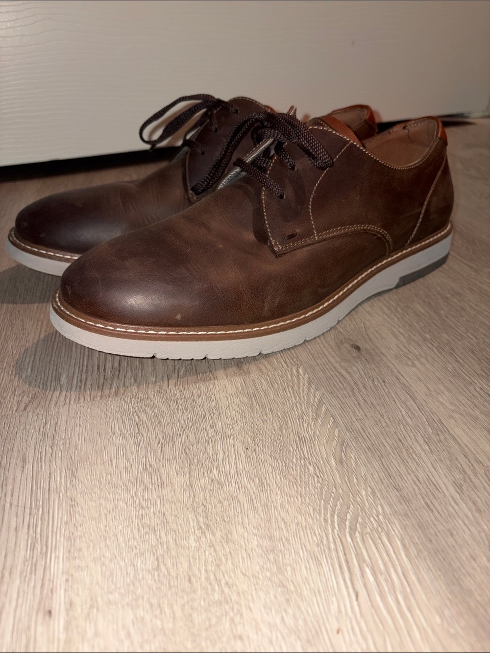 Florsheim Men’s Brown Leather Casual Dress Shoes